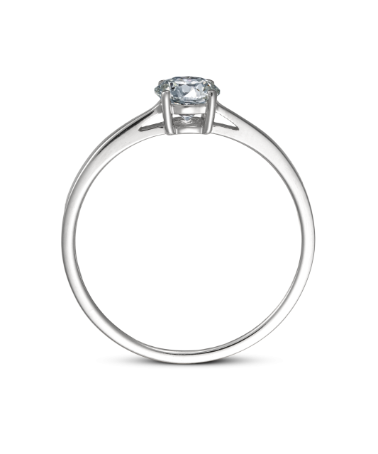 Кольцо из белого золота с бриллиантами (0.50ct)