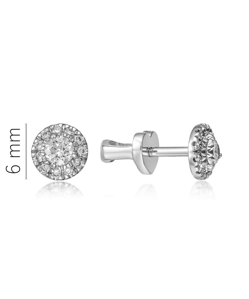 Серьги из белого золота с бриллиантами Серьги из белого золота с бриллиантами