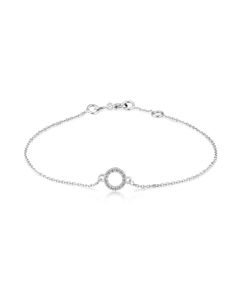 White gold bracelet with diamonds