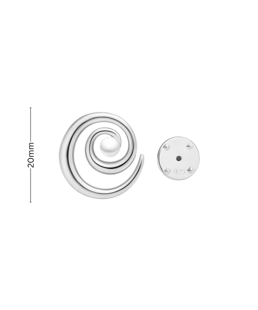 Sterling silver  brooch with pearl