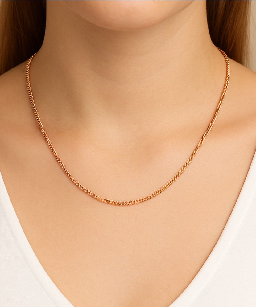 Gold chain "Curb" 4.2mm