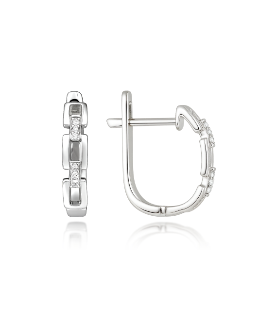 White Gold earrings with diamonds