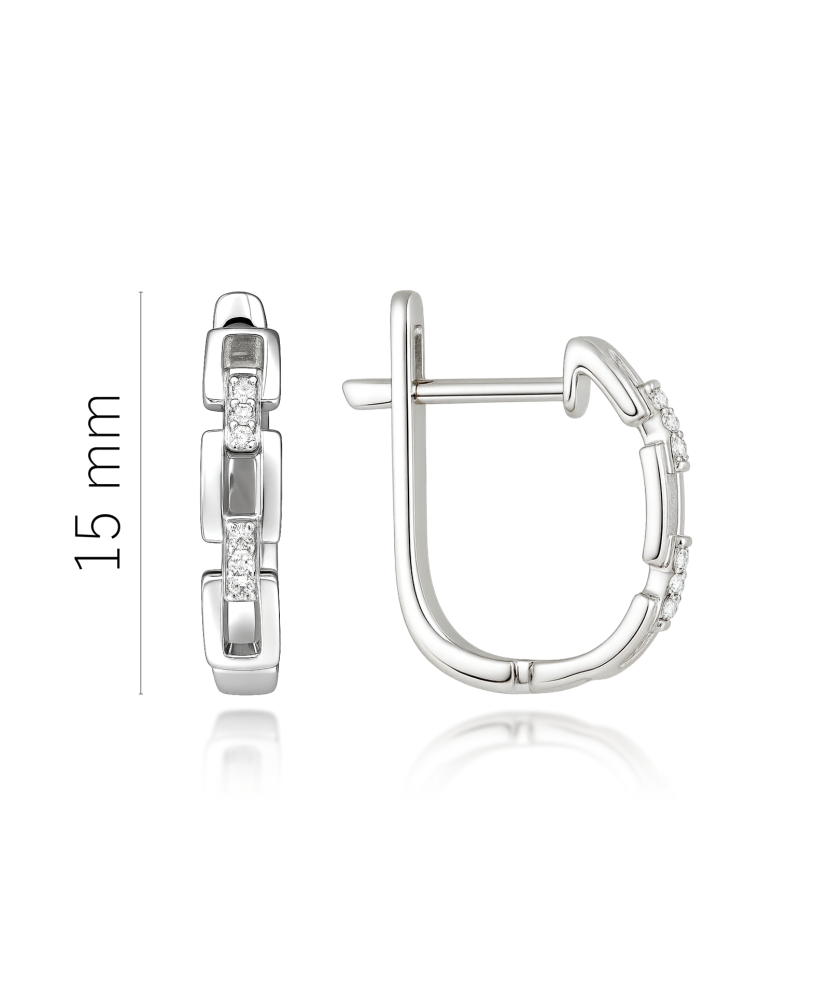 White Gold earrings with diamonds White Gold earrings with diamonds
