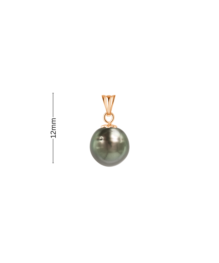 Gold pendant with Tahitian pearl