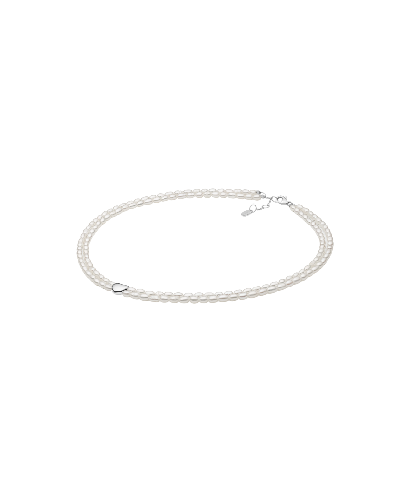 Pearl necklaces with sterling silver