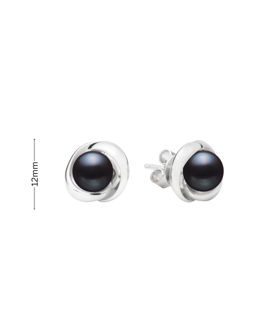 Sterling silver earrings with pearls