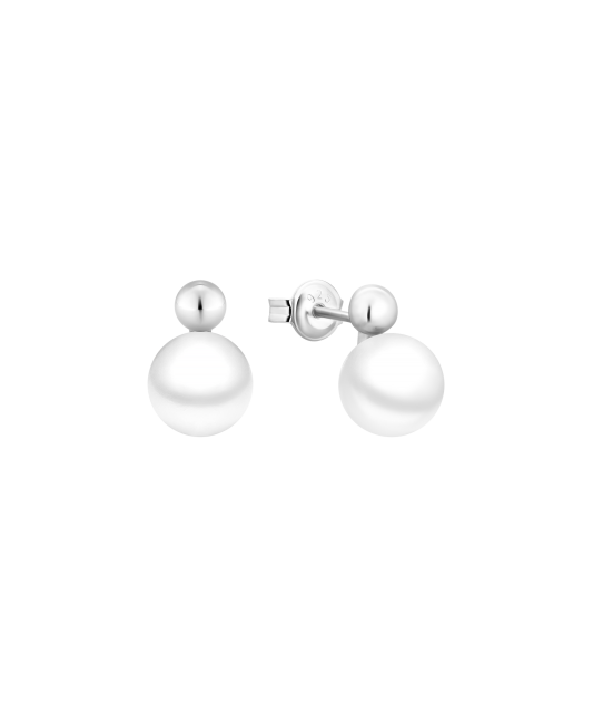 Серьги из серебра с жемчугом