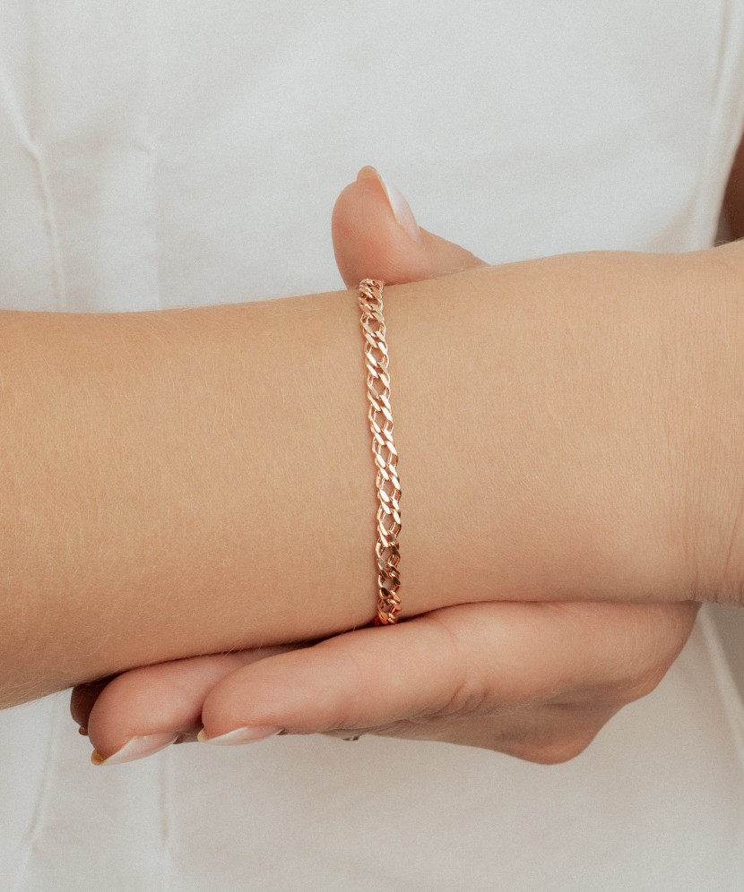 Gold bracelet "Rombo" 4.2mm Gold bracelet "Rombo" 4.2mm