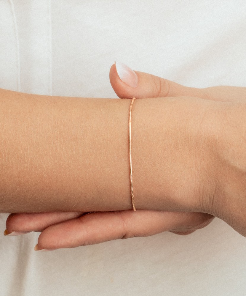 Золотой браслет "Snake" 1.1mm