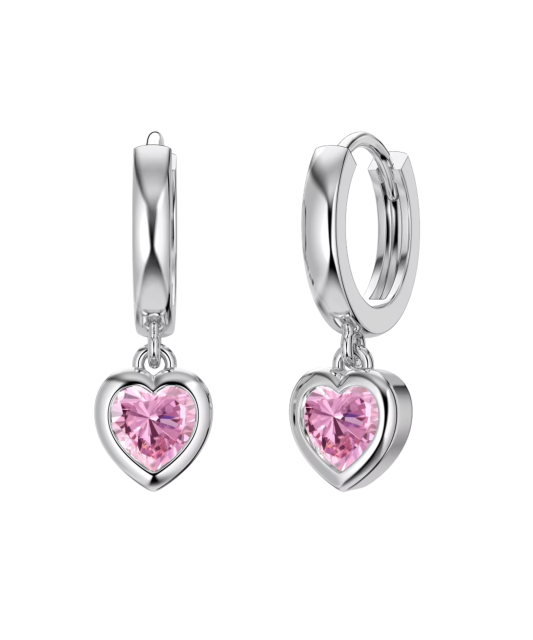 Серьги из серебра с цирконами