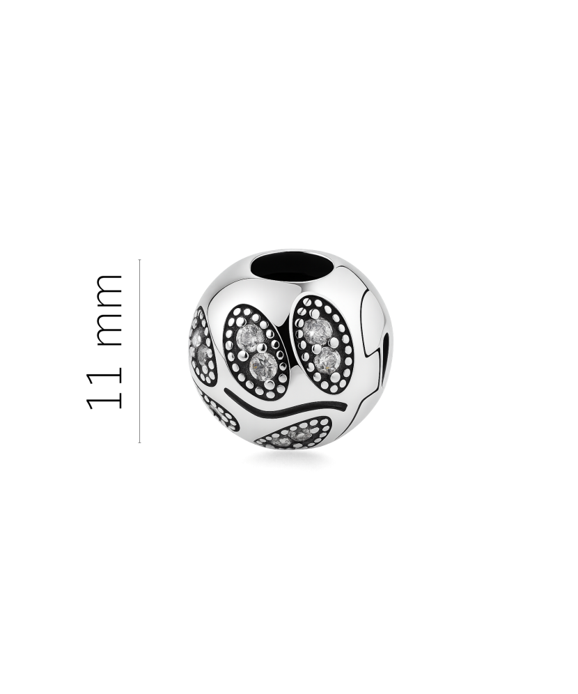 Sterling silver pendant with zircons