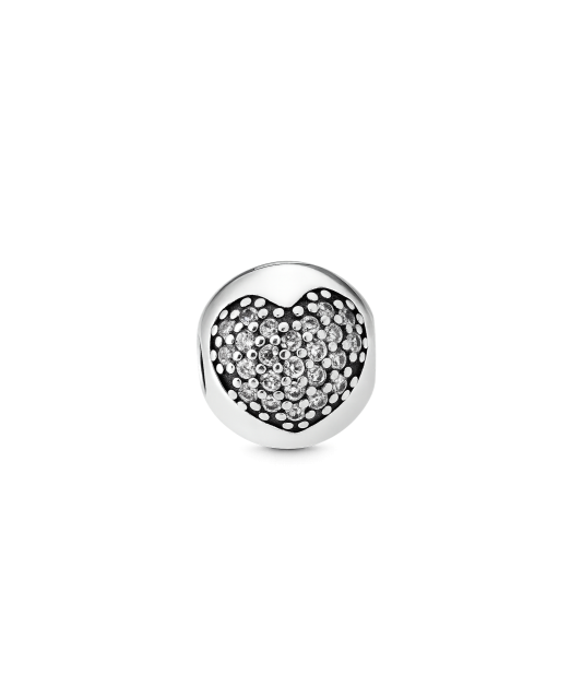 Sterling silver pendant with zircons