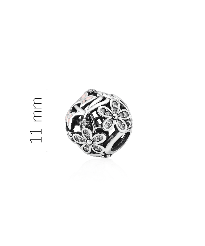 Sterling silver pendant with zircons