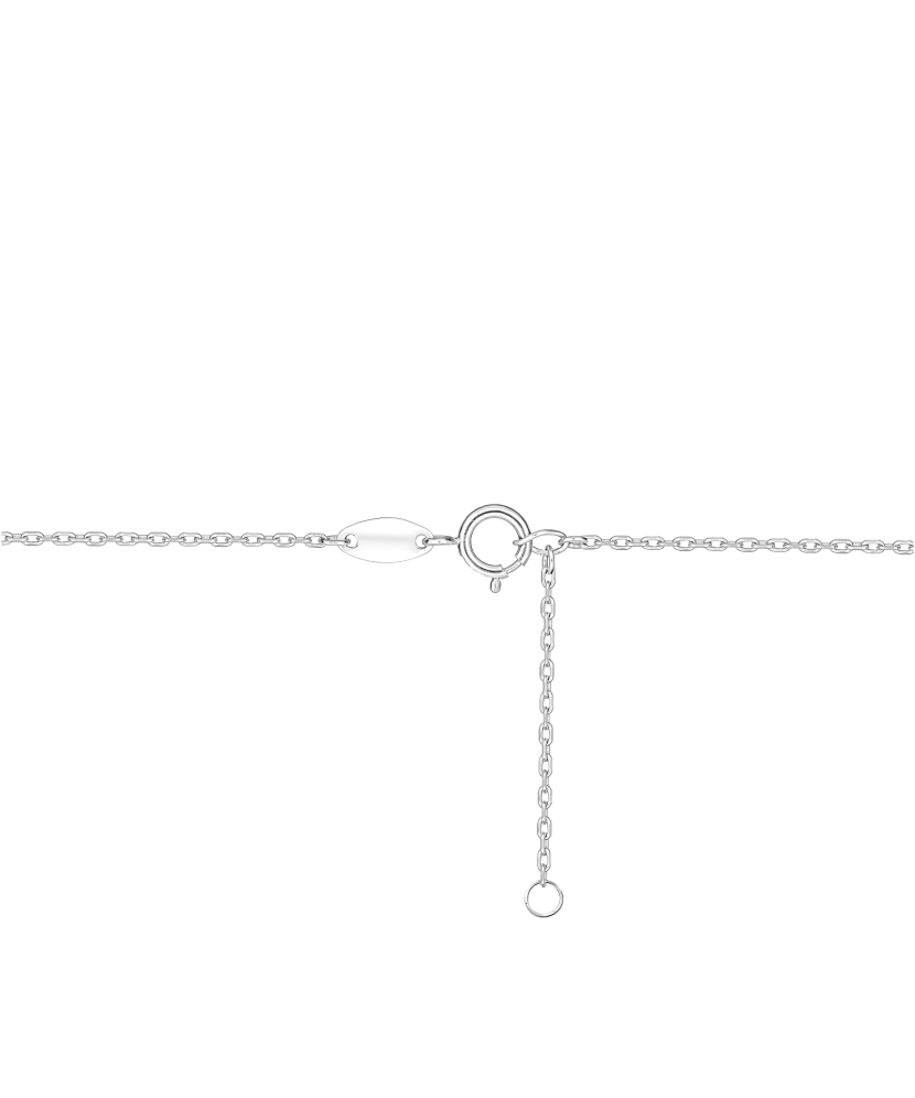 Золотая цепочка с циркониевым подвесом в виде сердечка