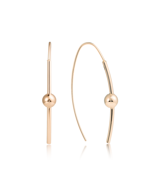 Gold earrings