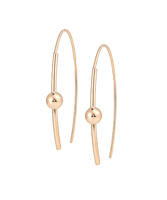 Gold earrings