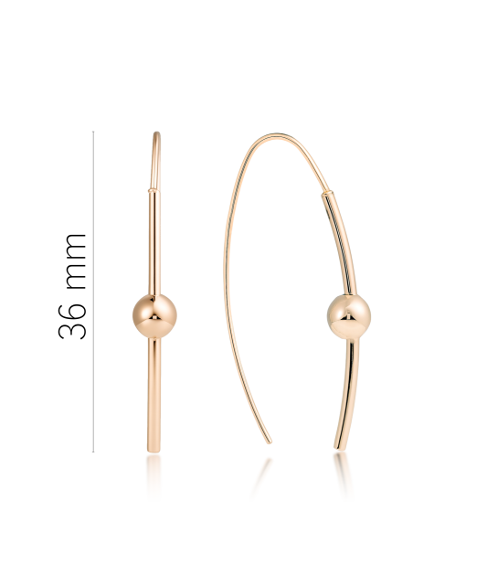 Gold earrings