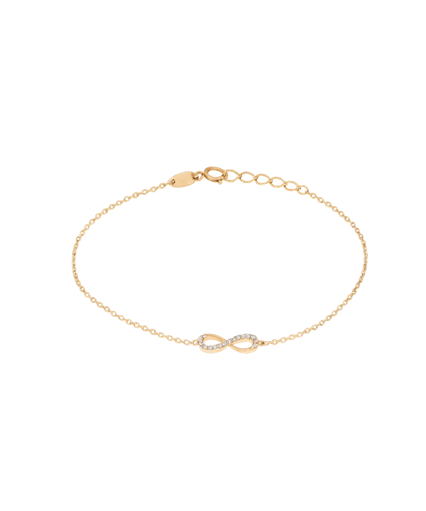 Gold bracelet "infinity"