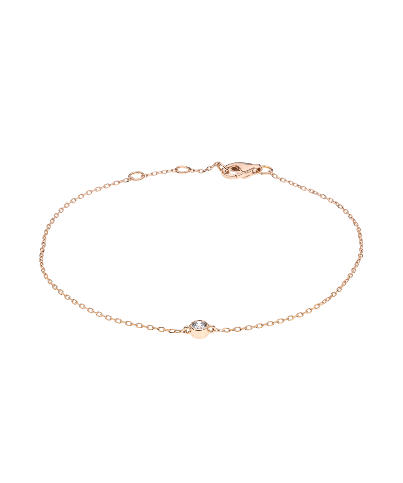 Gold bracelet with diamonds