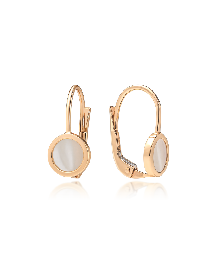 Gold earrings 17/6mm