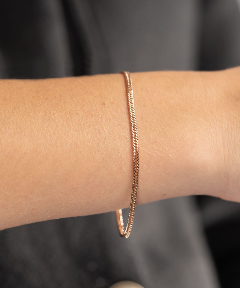 Gold bracelet "Curb" Gold bracelet "Curb"