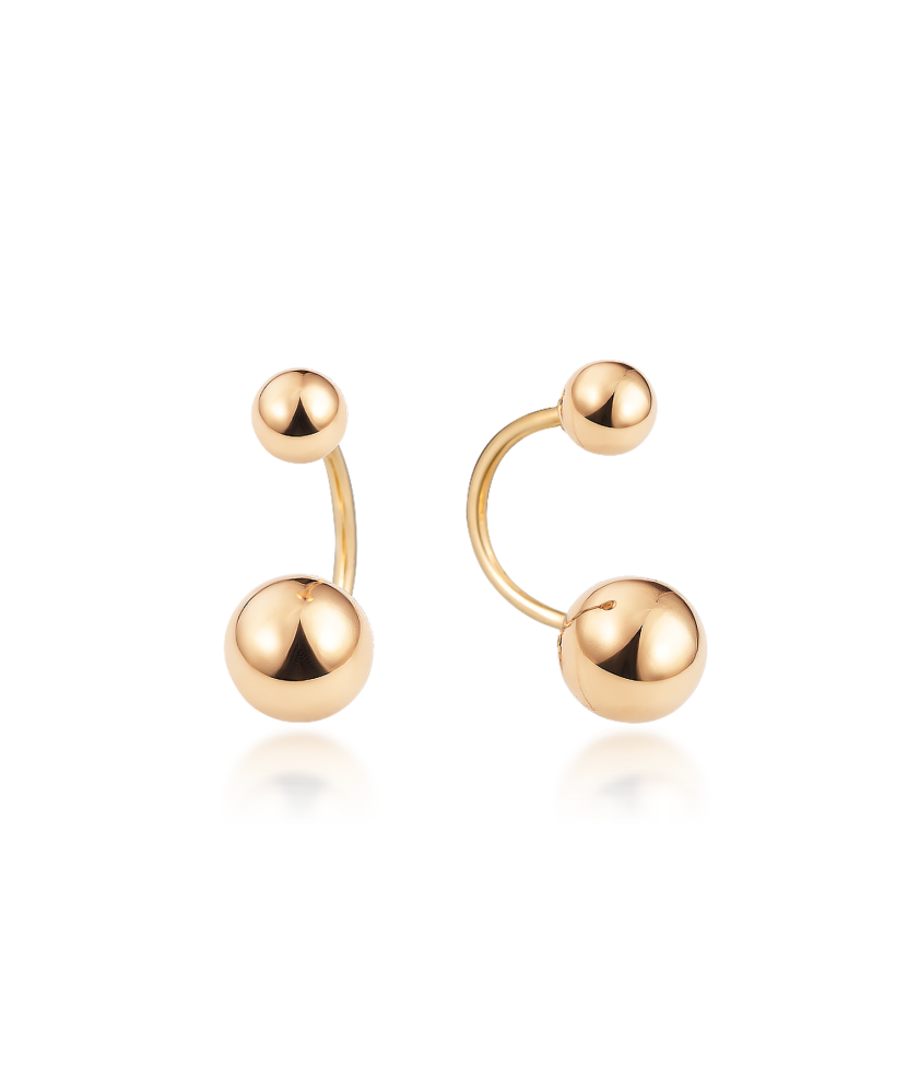 Gold earrings
