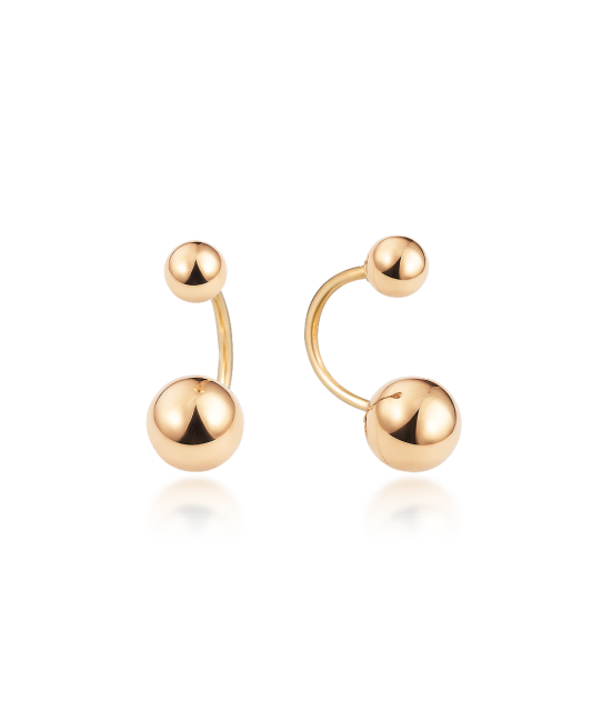 Gold earrings