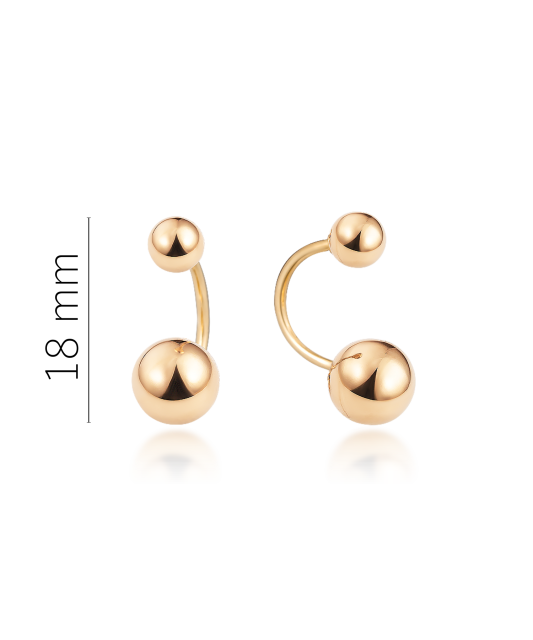 Gold earrings