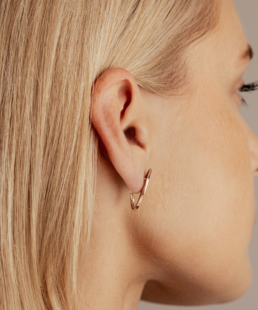 Gold earrings Gold earrings