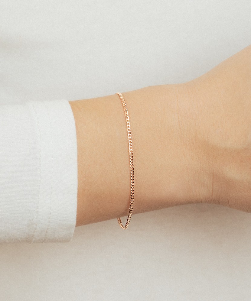 Gold bracelet "Curb" 1.6mm Gold bracelet "Curb" 1.6mm