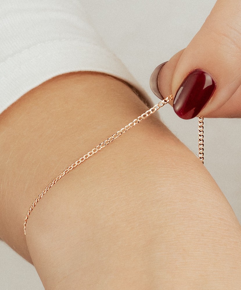 Gold bracelet "Curb" 1.6mm Gold bracelet "Curb" 1.6mm