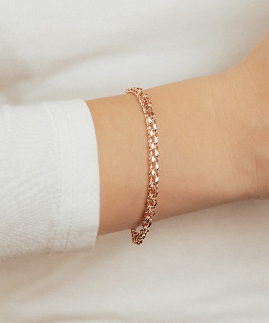 Gold bracelet "Bismark" 4.8mm