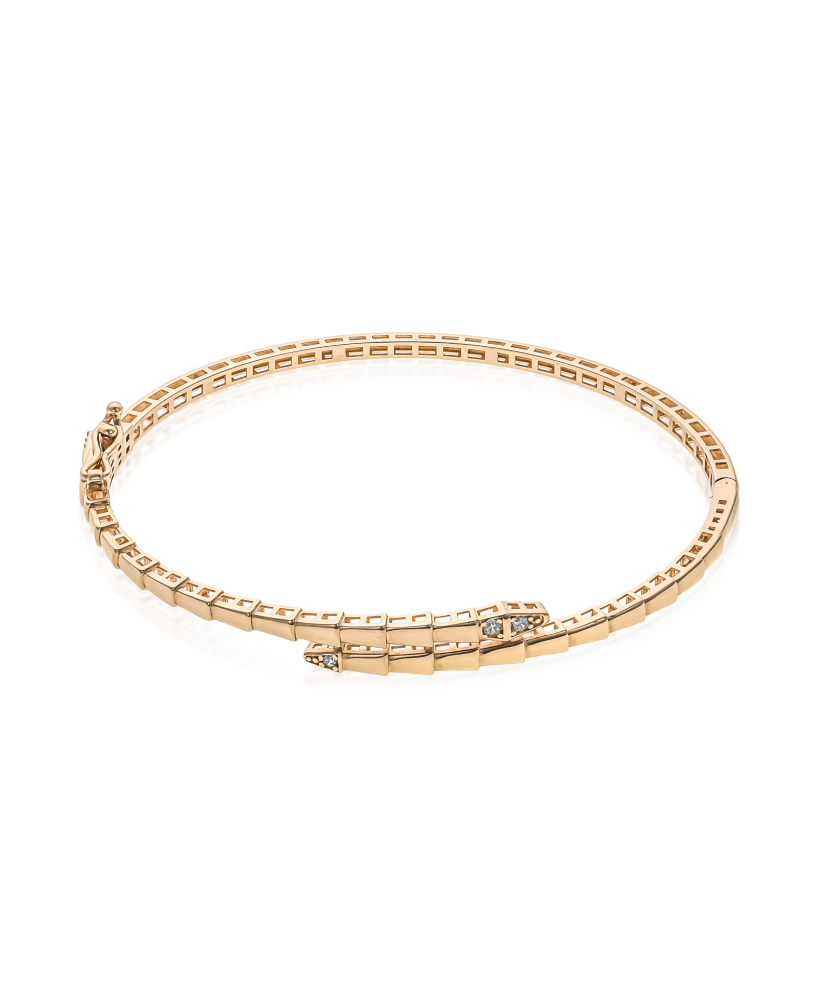 Gold bracelet with zircons Gold bracelet with zircons