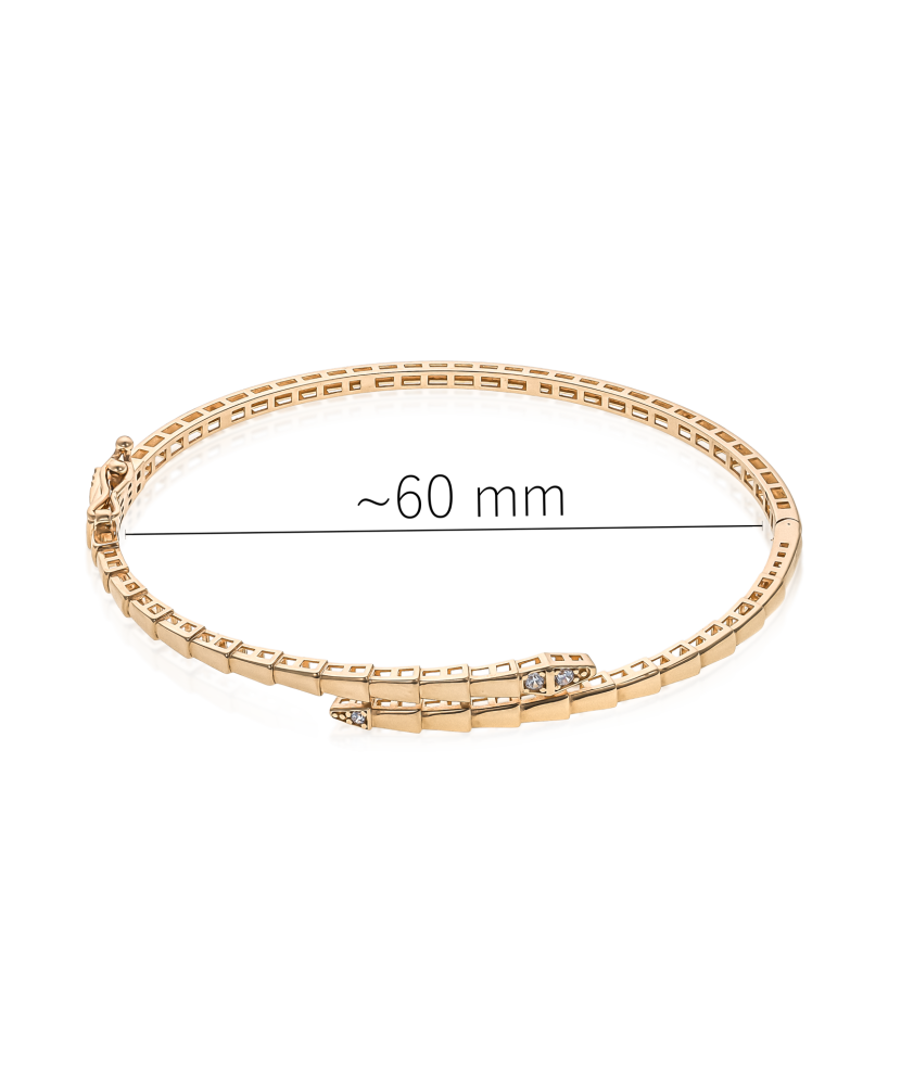Gold bracelet with zircons Gold bracelet with zircons