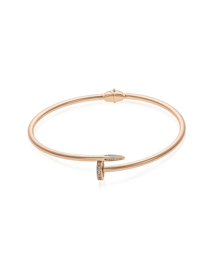 Gold bracelet with zircons Gold bracelet with zircons