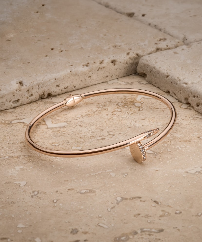 Gold bracelet with zircons Gold bracelet with zircons