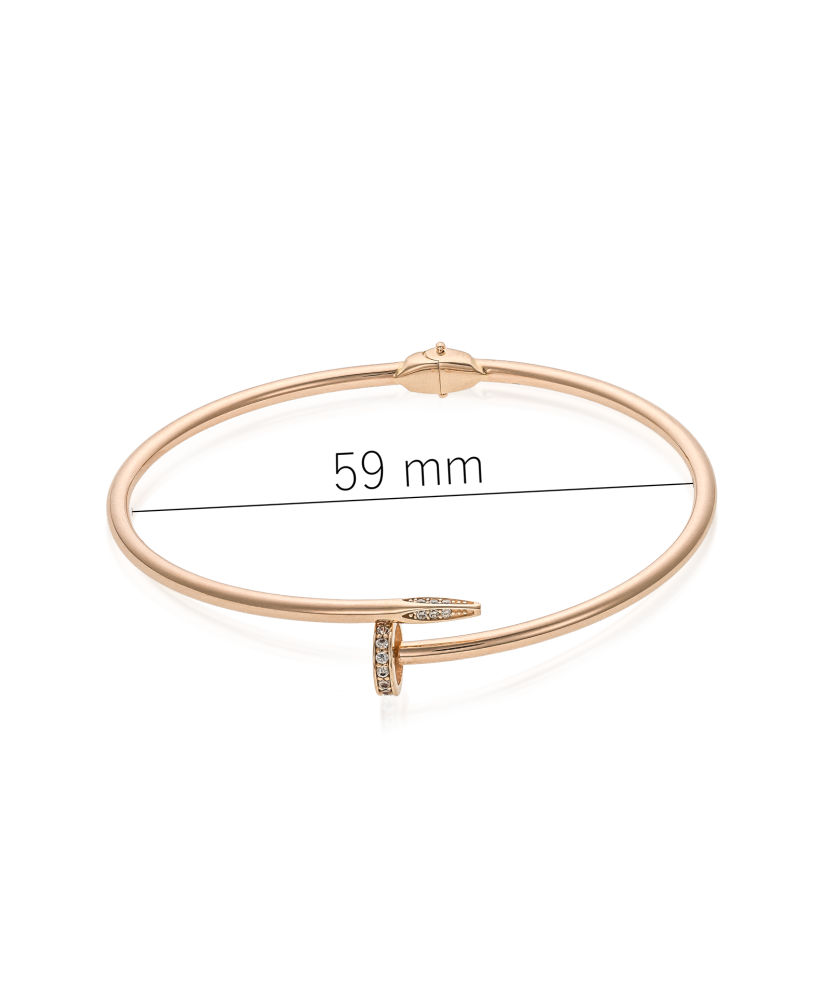 Gold bracelet with zircons Gold bracelet with zircons