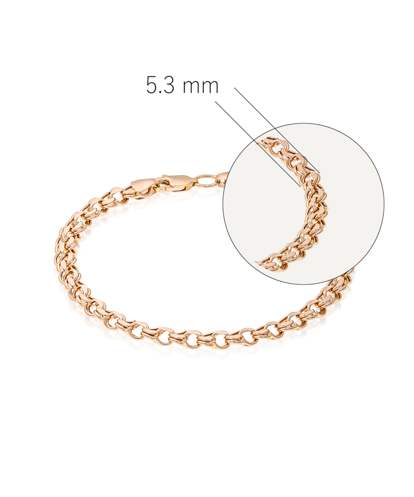 Gold bracelet "Bismark" 5.3mm Gold bracelet "Bismark" 5.3mm
