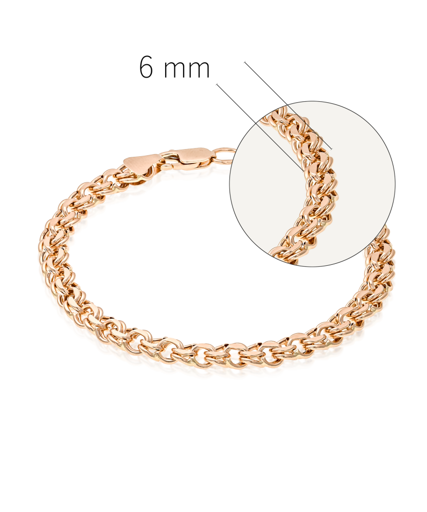 Gold bracelet "Bismark" 6mm Gold bracelet "Bismark" 6mm