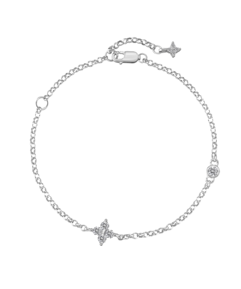 Sterling Silver bracelet with zircons