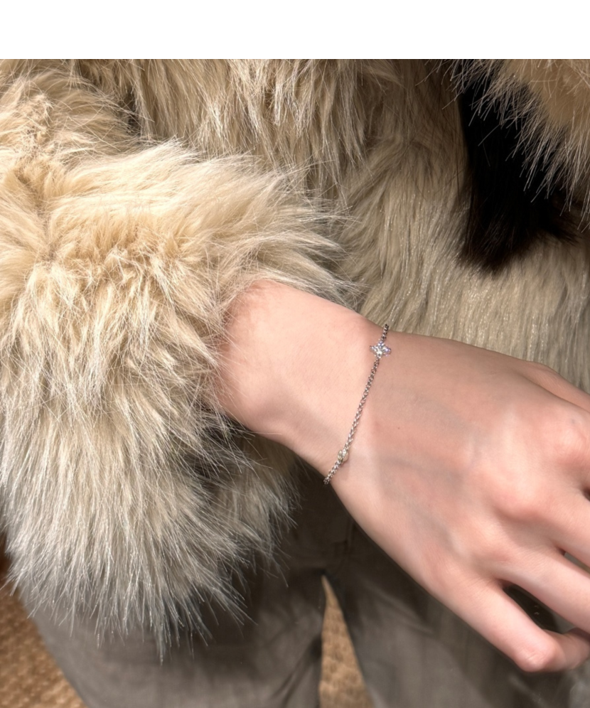 Sterling Silver bracelet with zircons