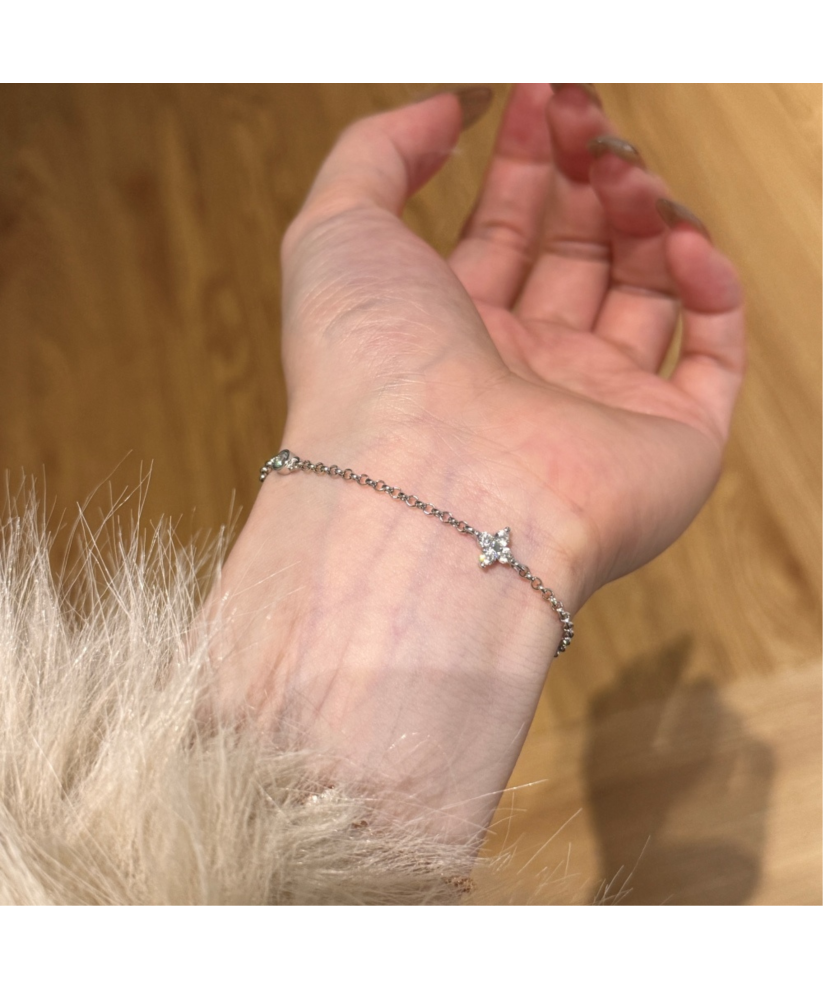 Sterling Silver bracelet with zircons