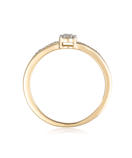 Yellow Gold ring with diamonds