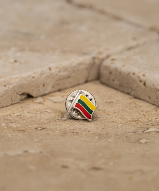 Sidabrinis ženkiukas "Lietuvos vėliava"