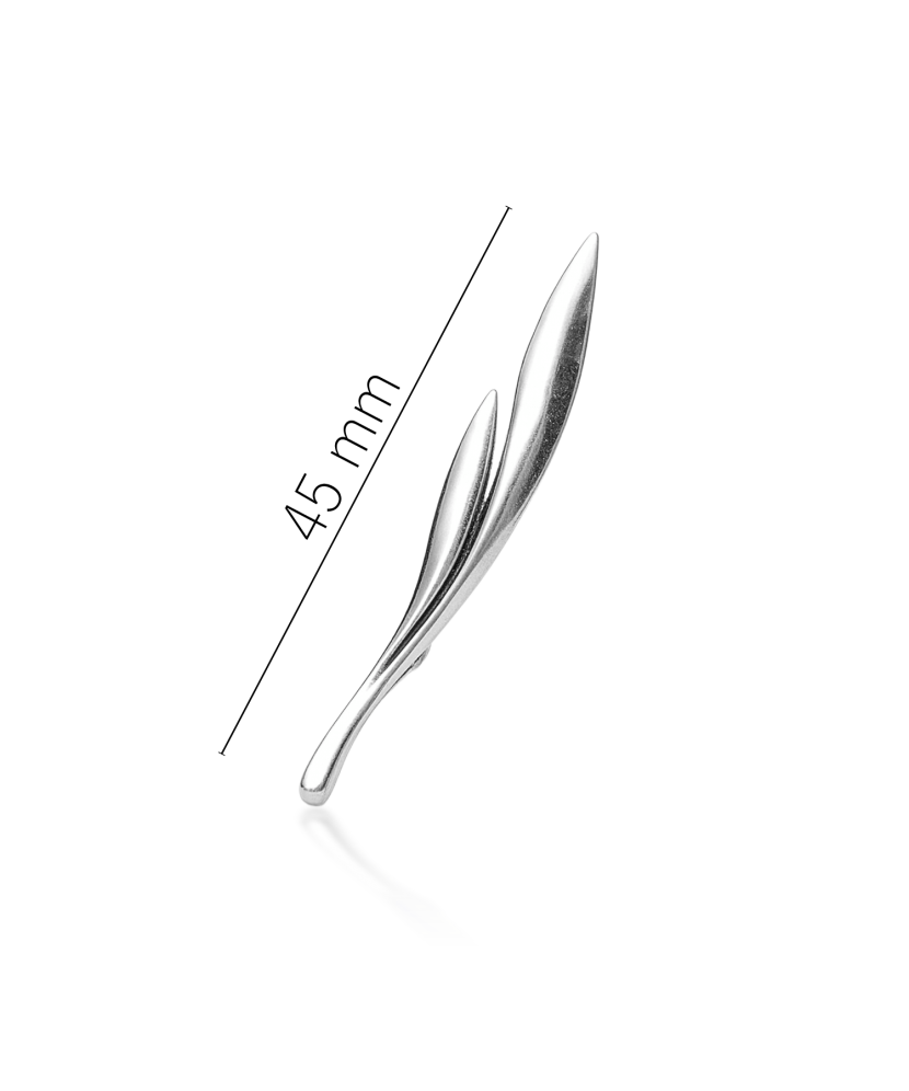 Серебряная брошь