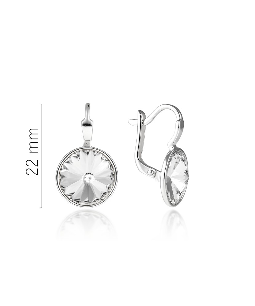 Серьги из серебра с кристаллами