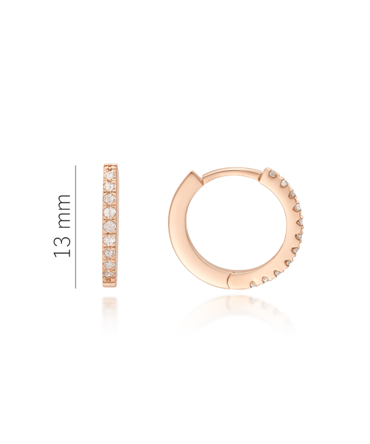 Золотые серьги с бриллиантами