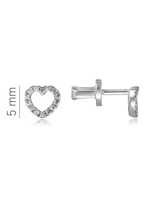 Серьги из белого золота с бриллиантами