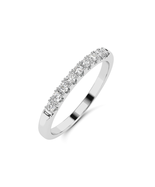 White gold ring with diamonds