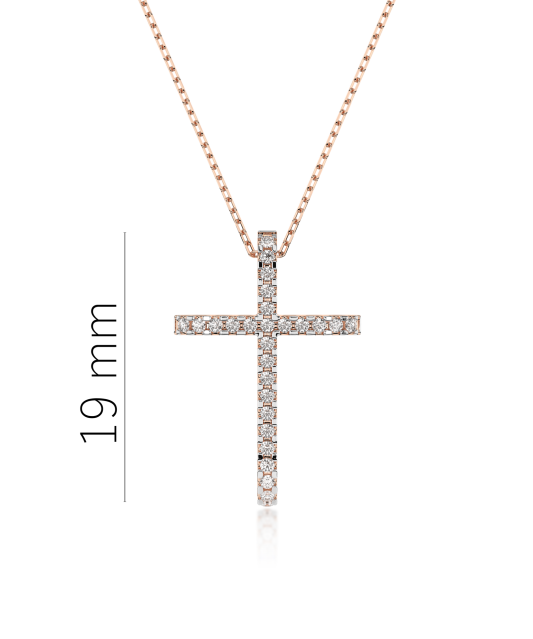Gold chain with diamond pendant